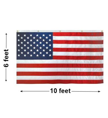 6'x10' U.S. Nylon Horizontal Banner